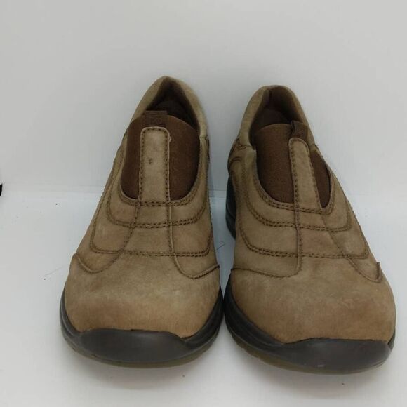 Bass Suede Wedge Women's Pre-owned Brown Slip-on Loafers - sz. 7 1/2 - Picture 2 of 6